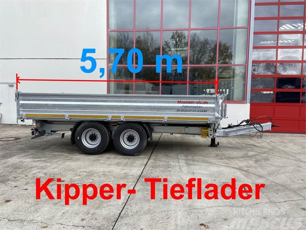 Möslein TTD 14 5,70 m 14 t Tandem- Kipper Tieflader 5,70 Remorque benne