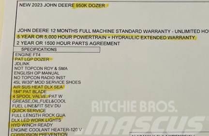 John Deere 950K LGP Bouteurs sur chenilles