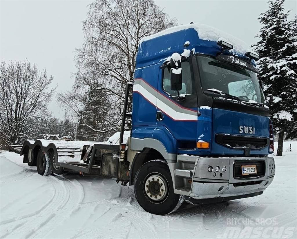 Sisu E11M 8x2 metsäkoneritilä Camions de transport de machines forestières