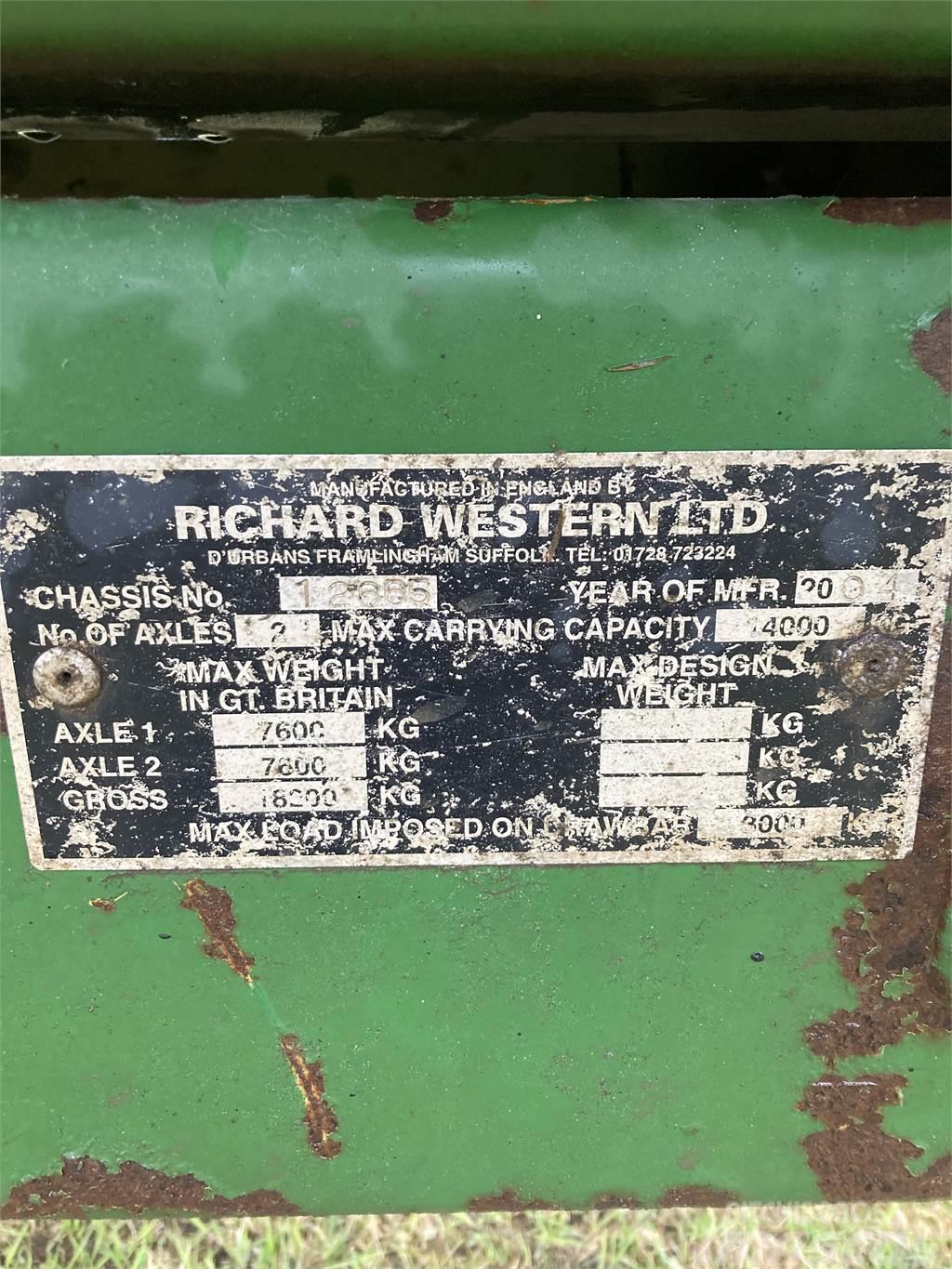Richard Western ENSILAGEVAGN Autres équipements de chargement et de levage