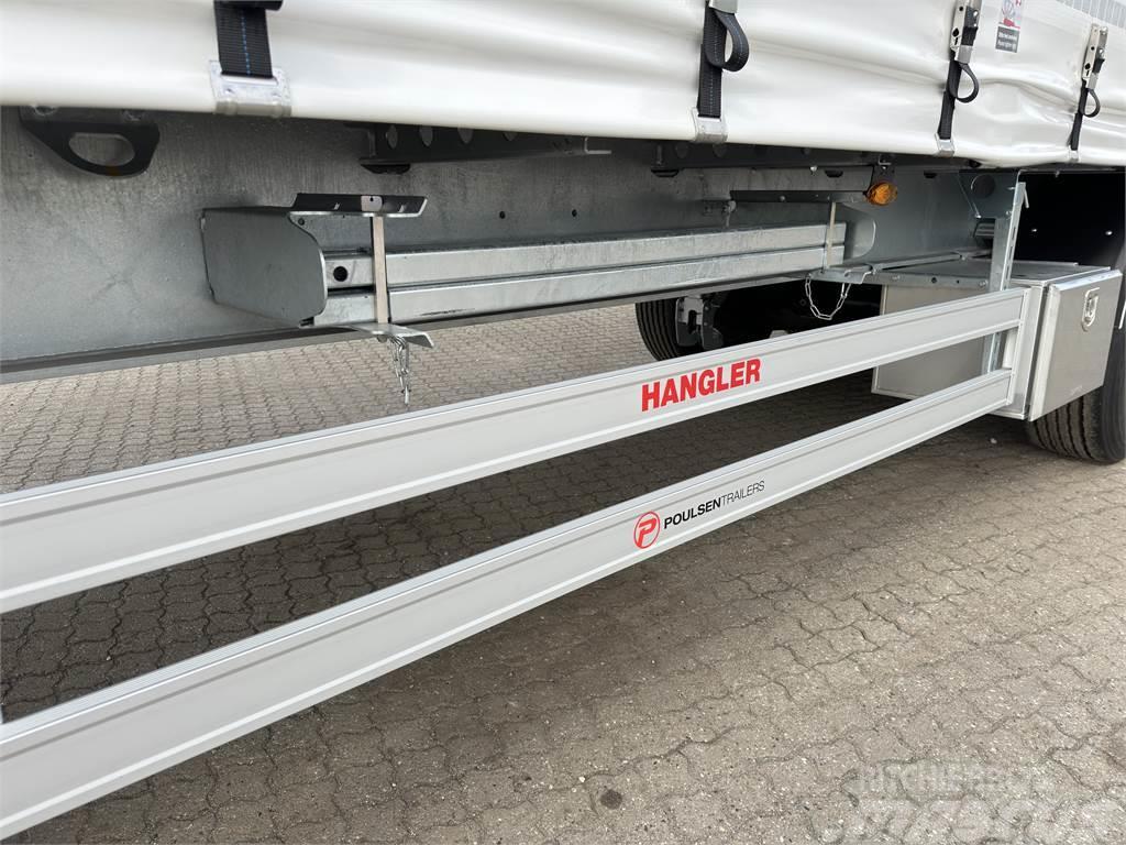 Hangler 3-aks 45-tons gardintrailer Nordic Semi remorque à rideaux coulissants (PLSC)