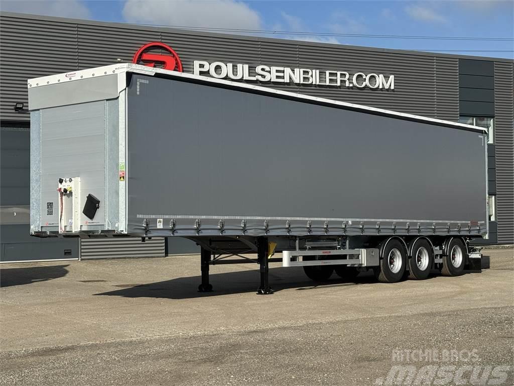 Hangler 3-aks 45-tons gardintrailer Nordic Semi remorque à rideaux coulissants (PLSC)