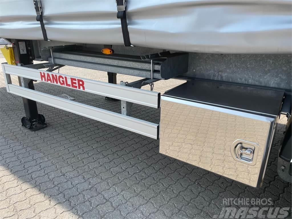 Hangler 4-aks Truckbeslag, Hårdttræ, Hævetag DEMO Semi remorque à rideaux coulissants (PLSC)