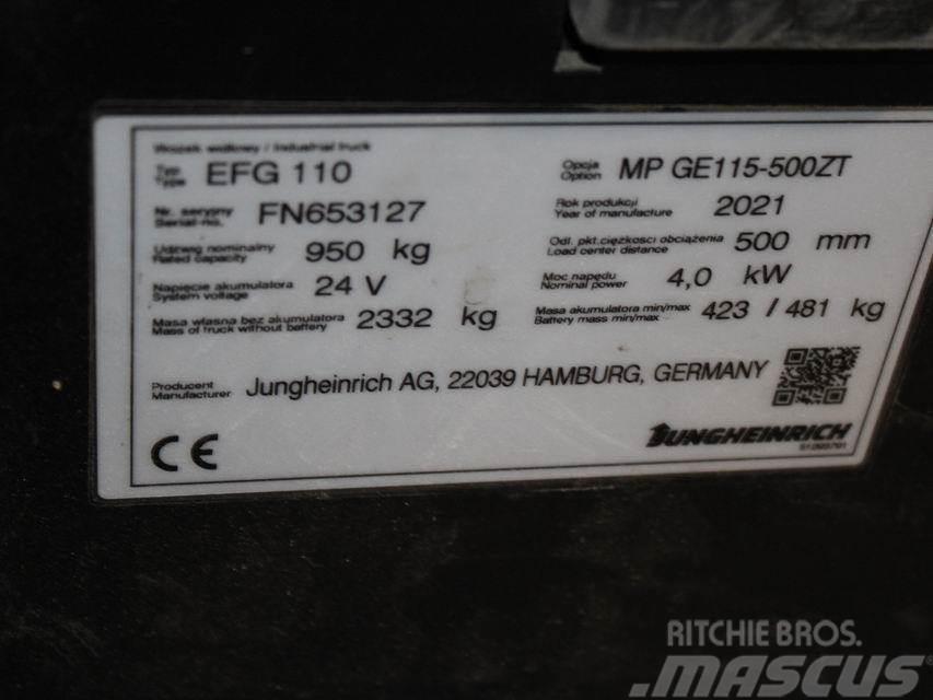 Jungheinrich EFG 110 MP GE115-500ZT Chariots élévateurs électriques