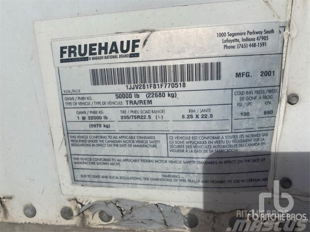 Fruehauf 28 ft x 102 in S/A Semi remorque fourgon