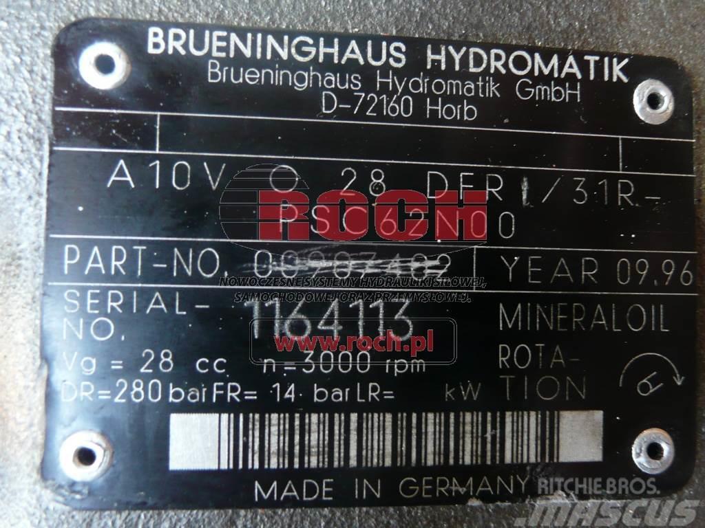 Brueninghaus Hydromatik A10VO28DFR/31R-PSC62N00 00907402 Hydraulique