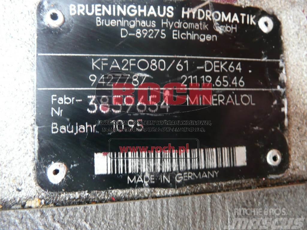 Brueninghaus Hydromatik KFA2F080/61-DEK64 9427787 211.19.65.46 Hydraulique