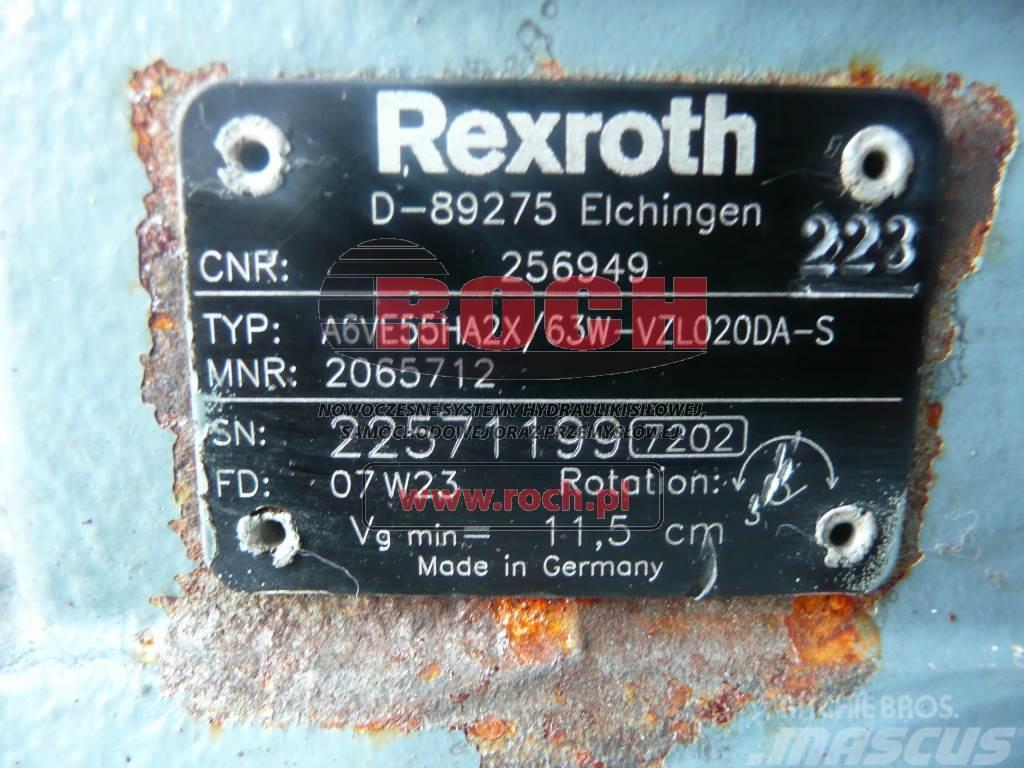 Rexroth A6VE55HA2X/63W-VZL020DA-S 2065712 256949 Moteur