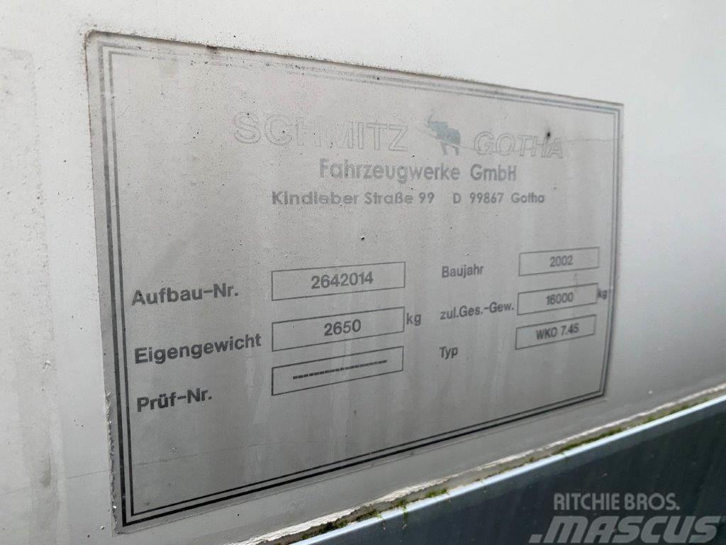 Schmitz WKO 7450 mm veksellad Caisses