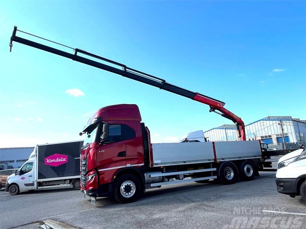 Iveco X-WAY 570, 2022, 6x2, PK 19.001+RC, only 155 000km Camion plateau