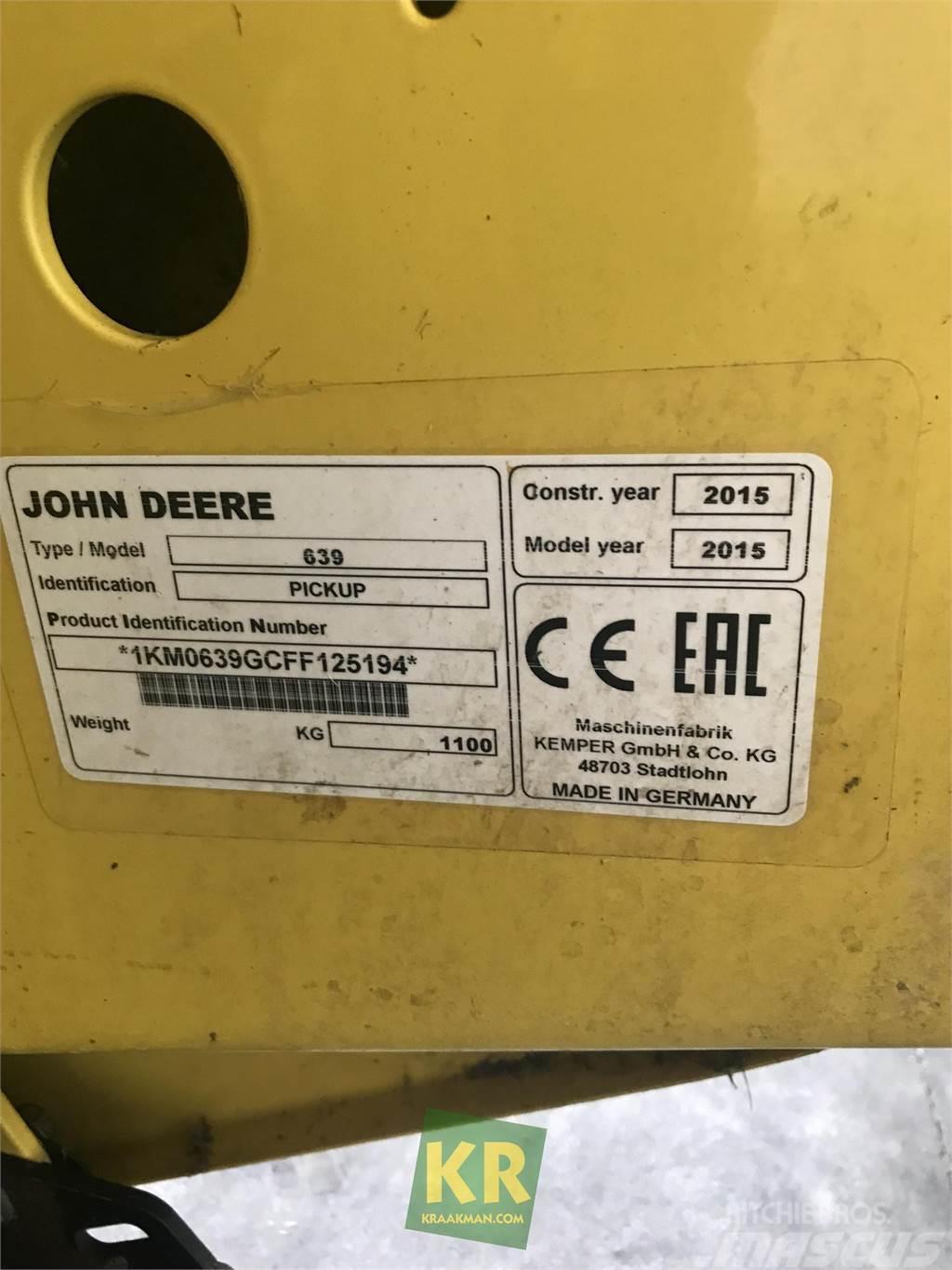 John Deere 639 Accessoires ensileuse