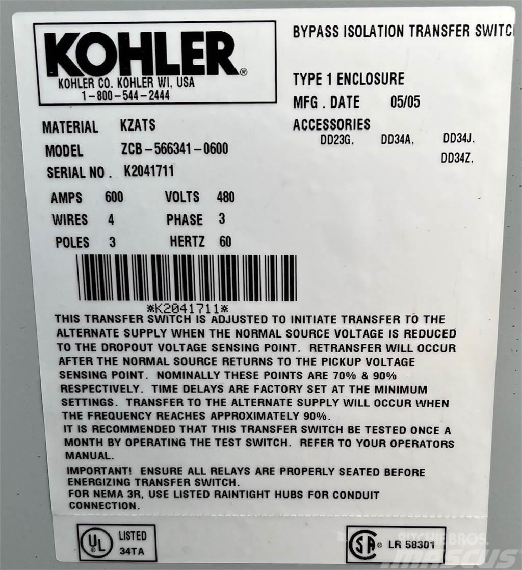Kohler 600amp 480V Electronique