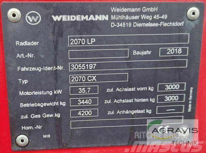 Weidemann 2070 CX LP Chargeuse sur pneus
