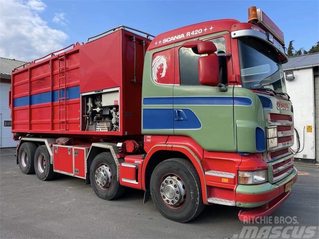 Scania R420, KSA anlæg Camion aspirateur, Hydrocureur