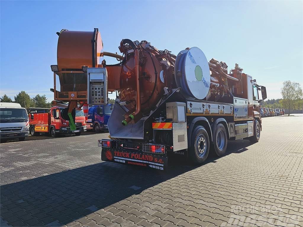 MAN WUKO KROLL ADR COMBI FOR SEWER CLEANING Camion aspirateur, Hydrocureur