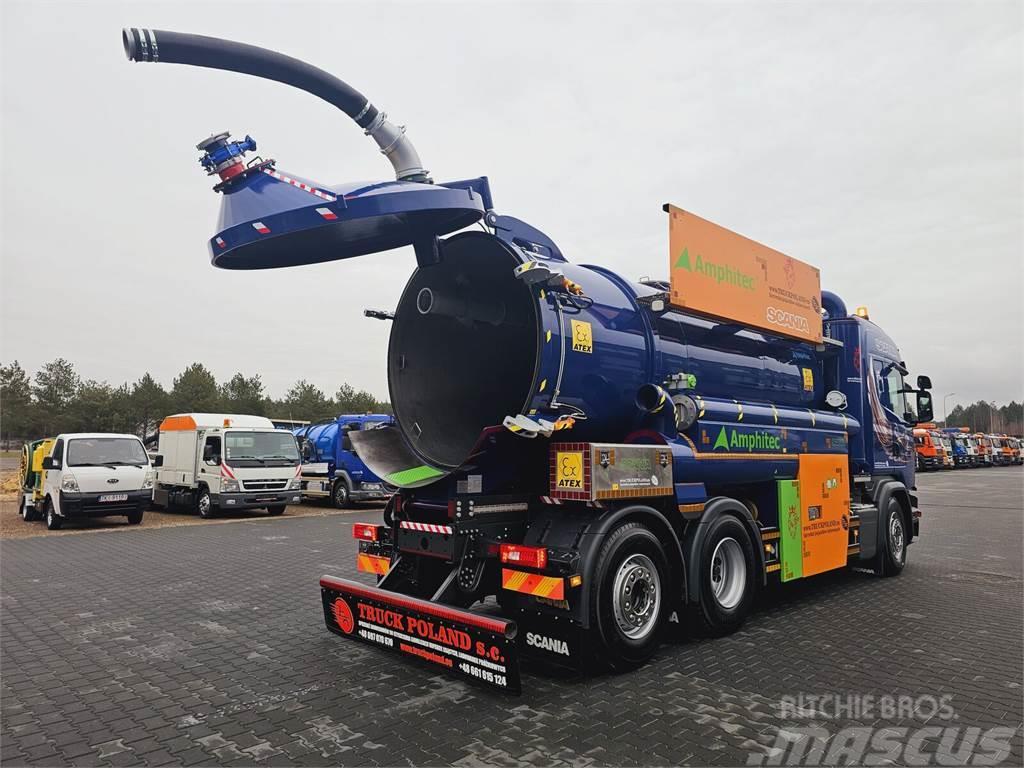Scania Amphitec VORTEX ATEX EURO 6 vacuum suction loader Camion aspirateur, Hydrocureur