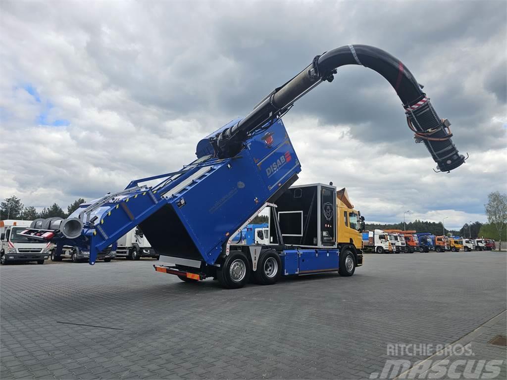 Scania DISAB ENVAC Saugbagger vacuum cleaner excavator su Camion poubelle