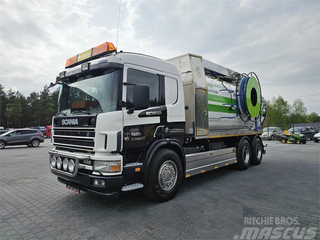 Scania WUKO KAISER EUR-MARK PKL 8.8 FOR COMBI DECK CLEANI Camion aspirateur, Hydrocureur