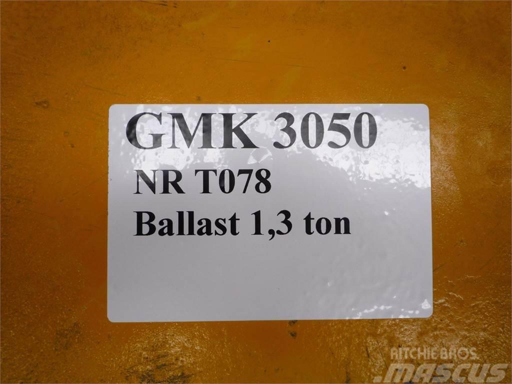 Grove GMK 3050 counterweight 1,3 ton Accessoires et pièces pour grue