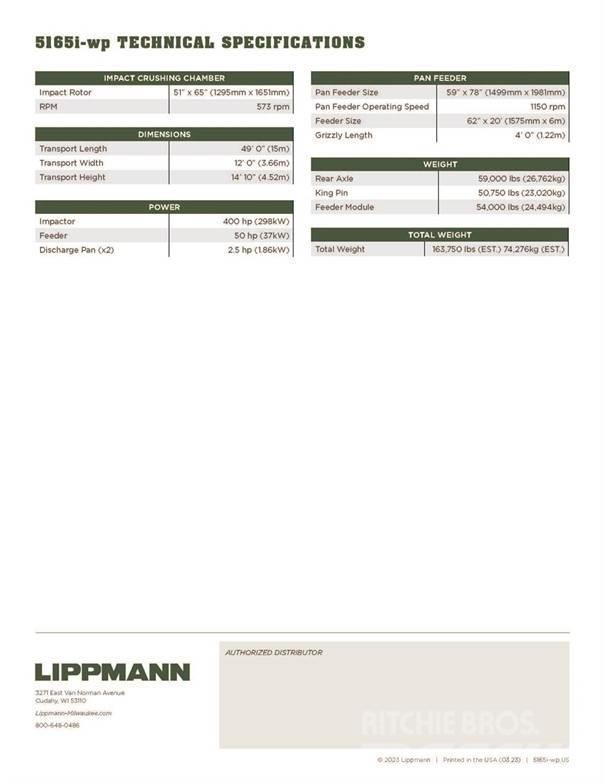 Lippmann 5165i WP Concasseur