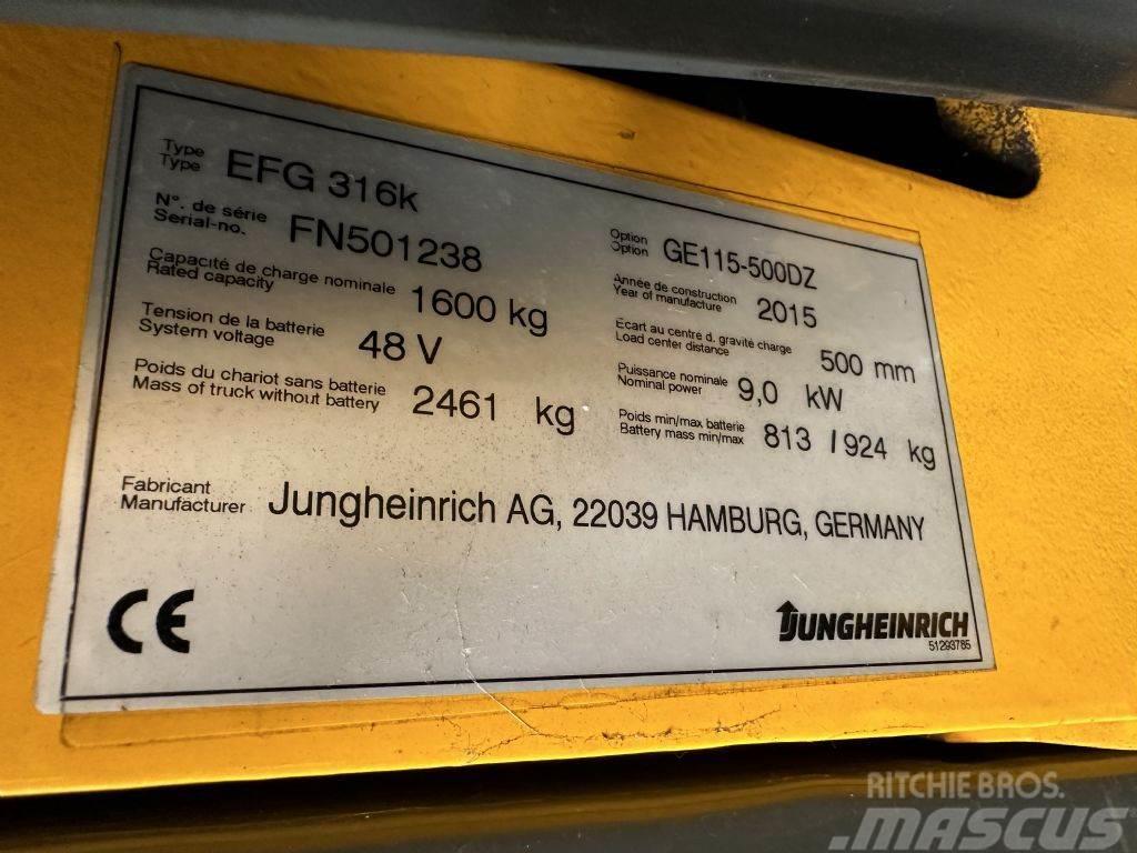 Jungheinrich EFG 316k - TRIPLEX 5 m Chariots élévateurs électriques