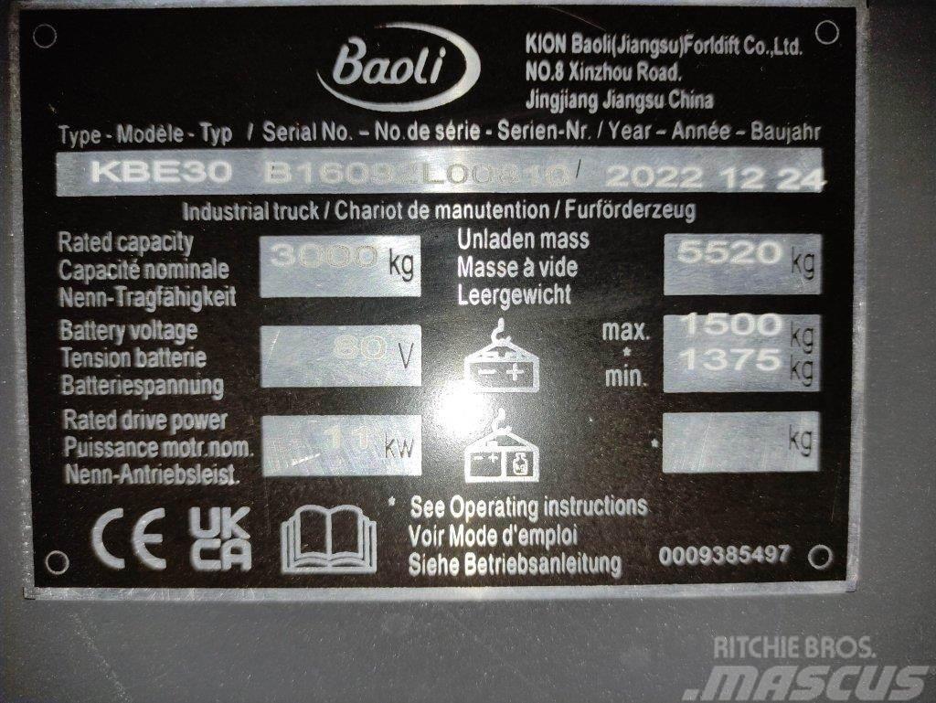 Baoli KBE30 Chariots élévateurs électriques
