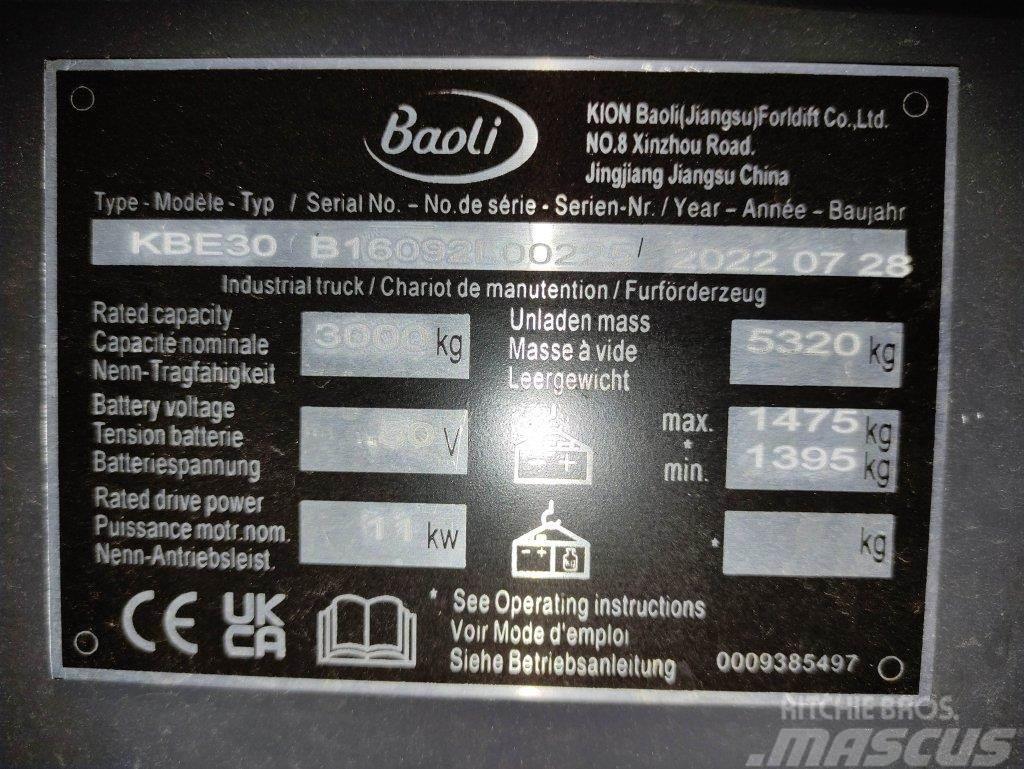 Baoli KBE30 Chariots élévateurs électriques